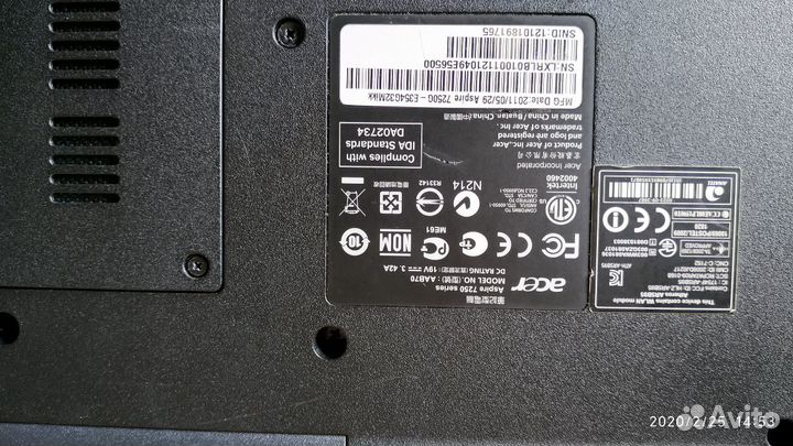 Ноутбук Acer Aspire 7250G 17.3