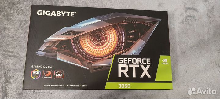 Видеокарта gigabyte GeForce RTX 3050 gaming OC 8G
