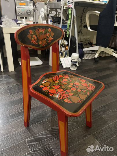 Детский стул хохлома