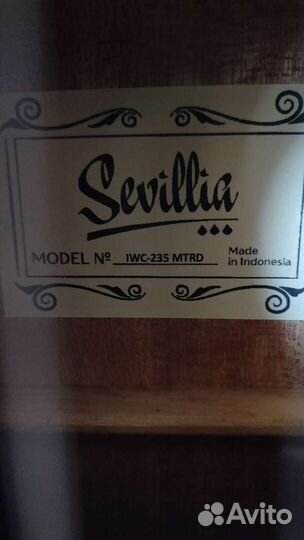 Акустическая гитара sevillia iwc 235