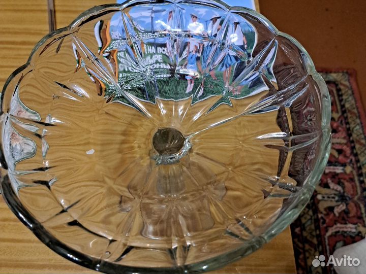 Ваза для фруктов на ножке СССР