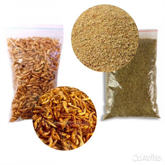 Корм для аквариумных рыбок, рептилий, земноводных