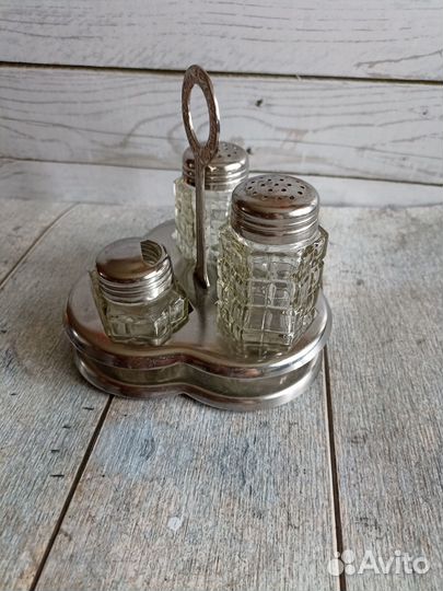 Набор для специй на подставке СССР винтаж