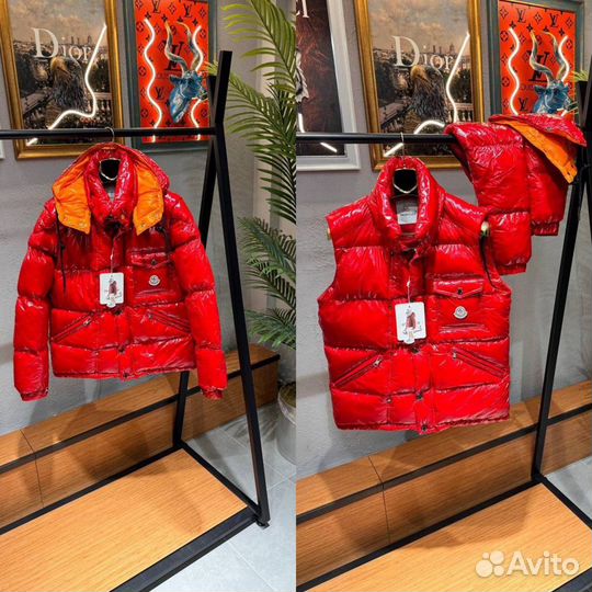 Пуховик Moncler куртка + жилет сезон 24/25