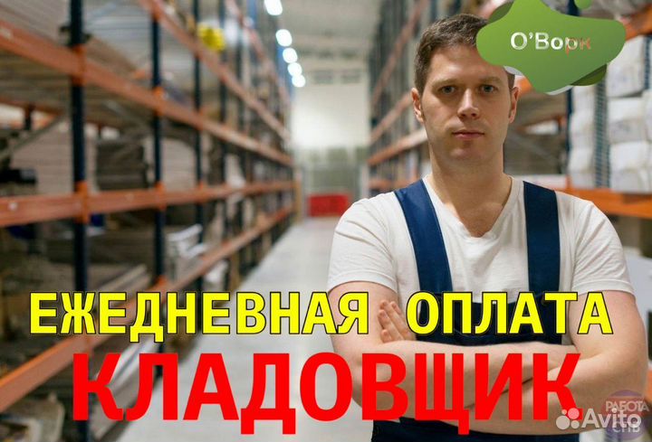 Кладовщик с ежедневным расчетом. mk998