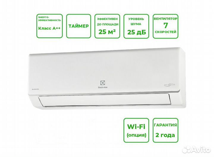 Кондиционер Electrolux (доставка + монтаж)