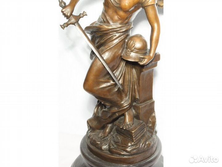 Большая Бронзовая статуэтка Ника Богиня победы