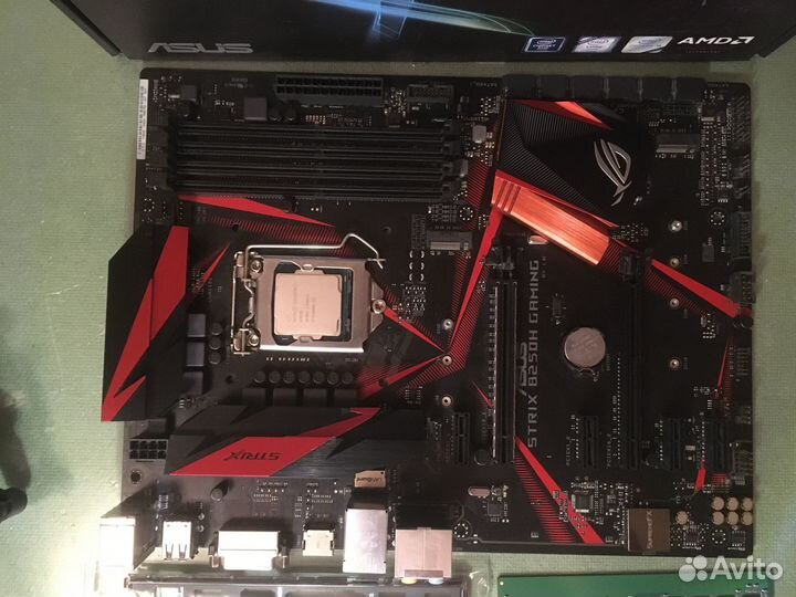 Материнские платы Asus strix B250H gaming и др