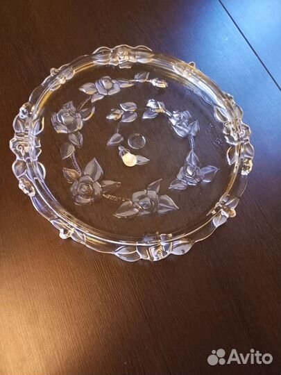 Блюдо круглое стекло диаметр 32см