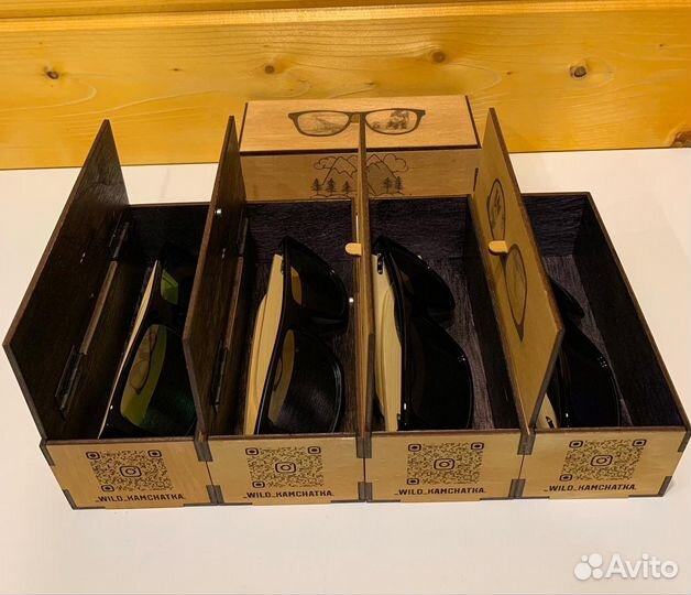 Очки поляризационные (дерево)