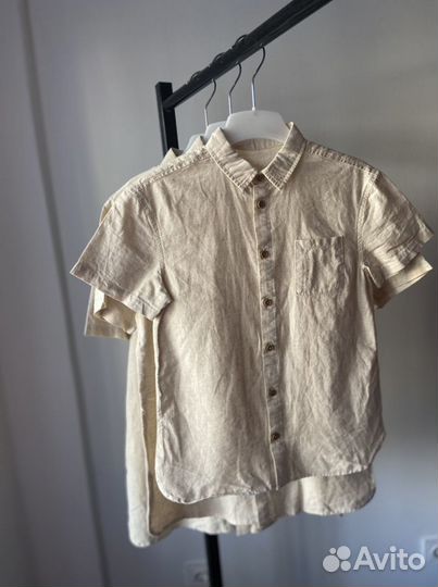 Льняная рубашка новая 134, 158