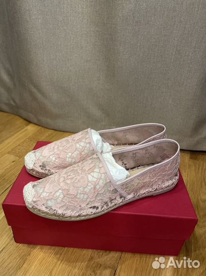 Женские эспадрильи Valentino розовые 39RU