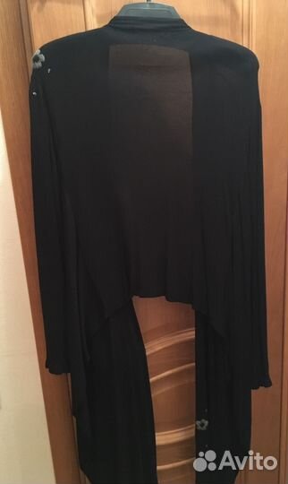 Кардиган с длинными полочками накидка