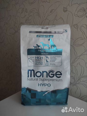 Корм для собак monge hypo 1 кг