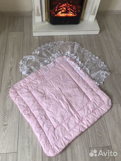 Комплект на выписку с органзой