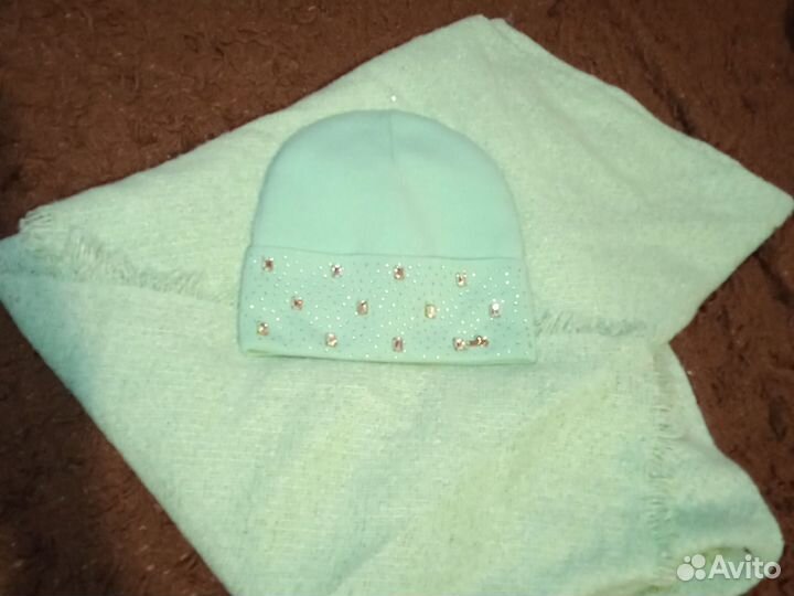 Шапка и палантин зима