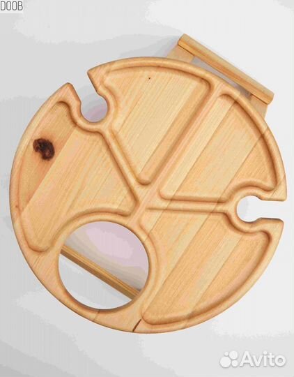 Стол винный для 2 бокалов деревянный