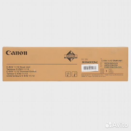 Фотобарабан Canon C-EXV 11/12 (9630A003) Black че