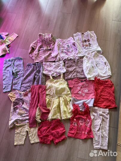 Вещи на девочку пакетом р86 42 шт