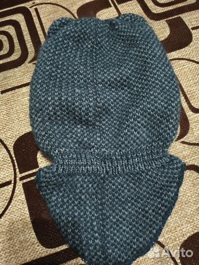 Шапка шлем для мальчика 46 48