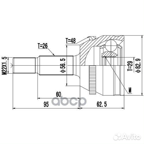 ШРУС Z87072R Zikmar