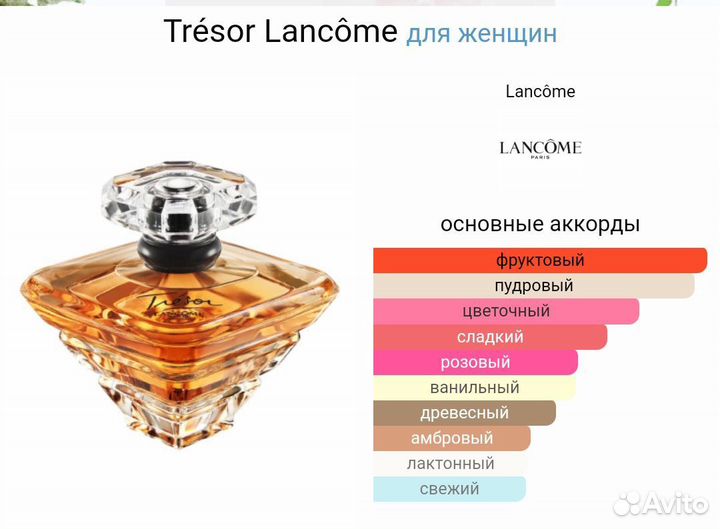 Духи, парфюм Lancome Tresor 100мл