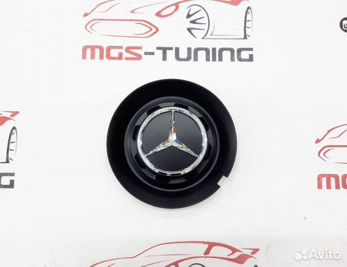 Колпачок монолит Mercedes тарелка black 146мм 1 шт