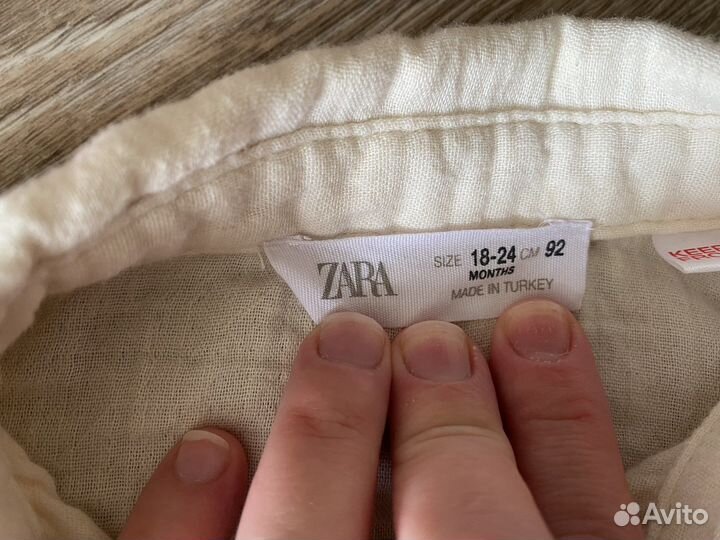Рубашка Zara детская 92