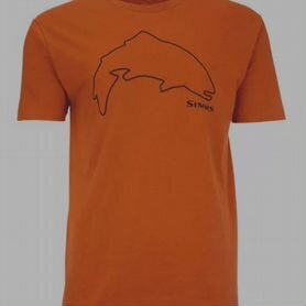 Футболка Simms Trout Outline T-Shirt