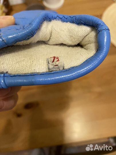 Перчатки кожаные горнолыжные