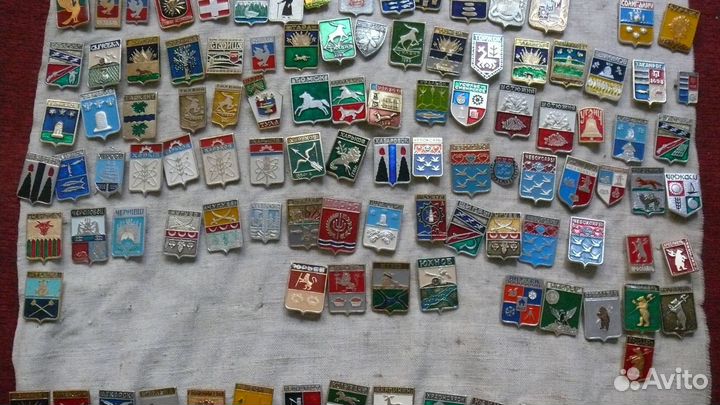 Значки Гербы городов