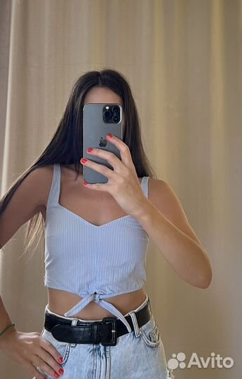 Топ Bershka (xs) хлопок