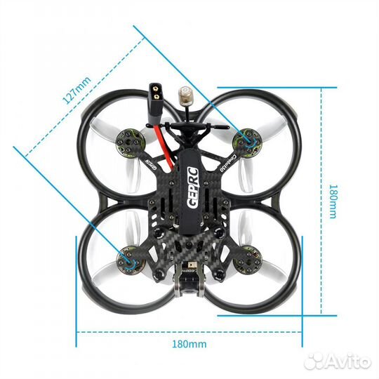 Geprc cinebot30 analog 5.8 elrs 915 6s
