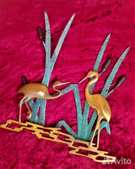 Бронзовое настенное панно