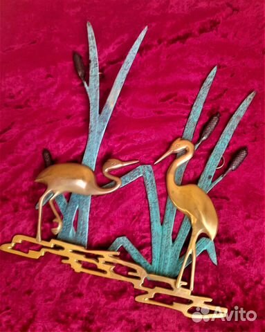 Бронзовое настенное панно