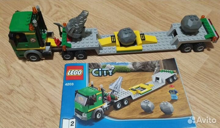Lego City 4203 Экскаватор и транспортёр
