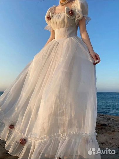 Платье принцессы 3 цвета винтажное