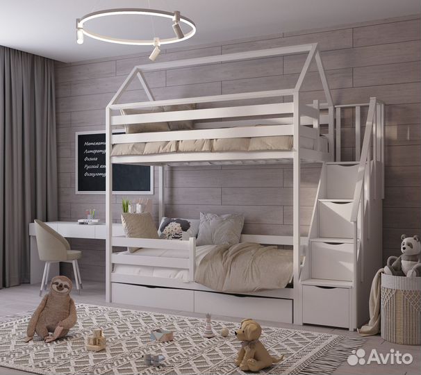 Детская кровать-чердак стильная