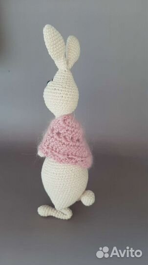 Игрушка Вязаный Заяц Ручная работа