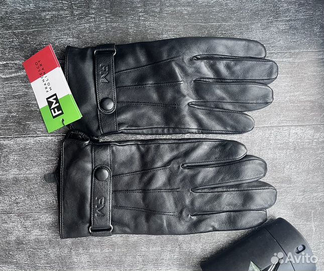 Перчатки кожаные мужские 10 francesco molinary