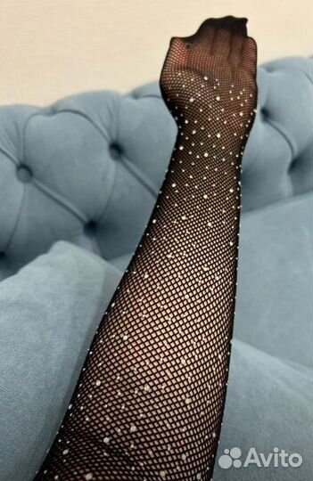 Колготки со стразами