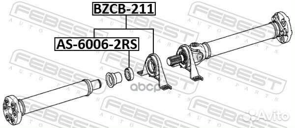 Подшипник подвесной кардана MB E-class 210/E-CL