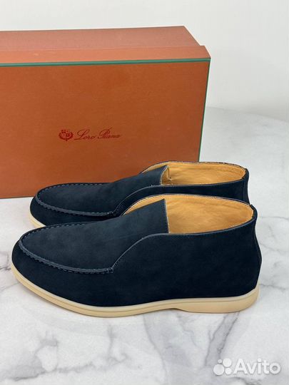 Лоферы Loro Piana Racing Blue (2025) Премиум