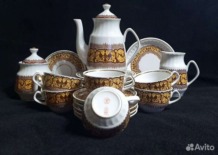 Сервиз кофейный рижский , фарфор СССР