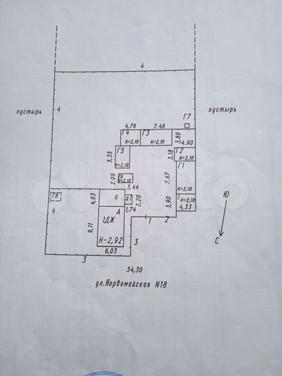 Дом 44,2 м² на участке 3,5 сот.