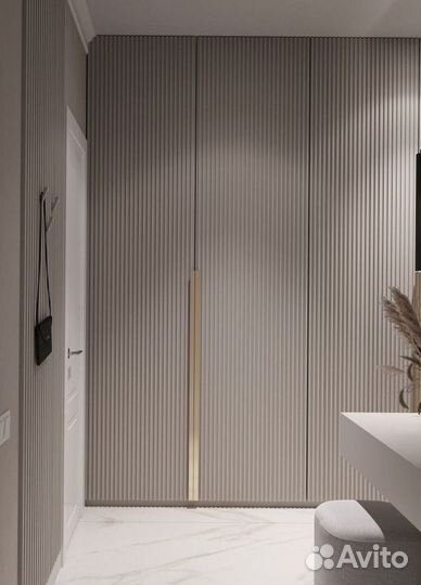 Шкаф распашной с фрезеровкой