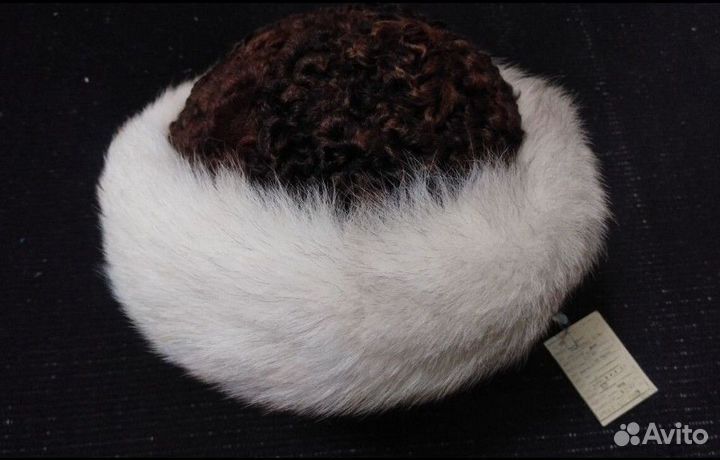 Шапка новая песец и каракуль