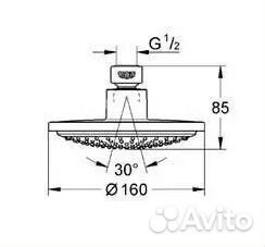 Верхний душ Grohe 28232000 Euphoria Cosmopolitan 1