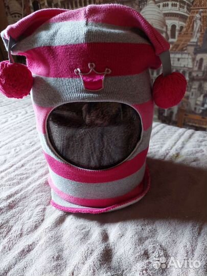 Шапка шлем beezy для девочки демисезонная