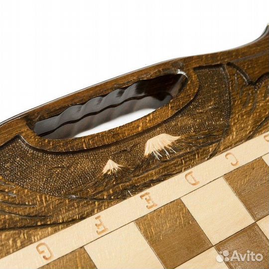 Шахматы и нарды резные Дуарте 50 х 54 см бук Армения 62709